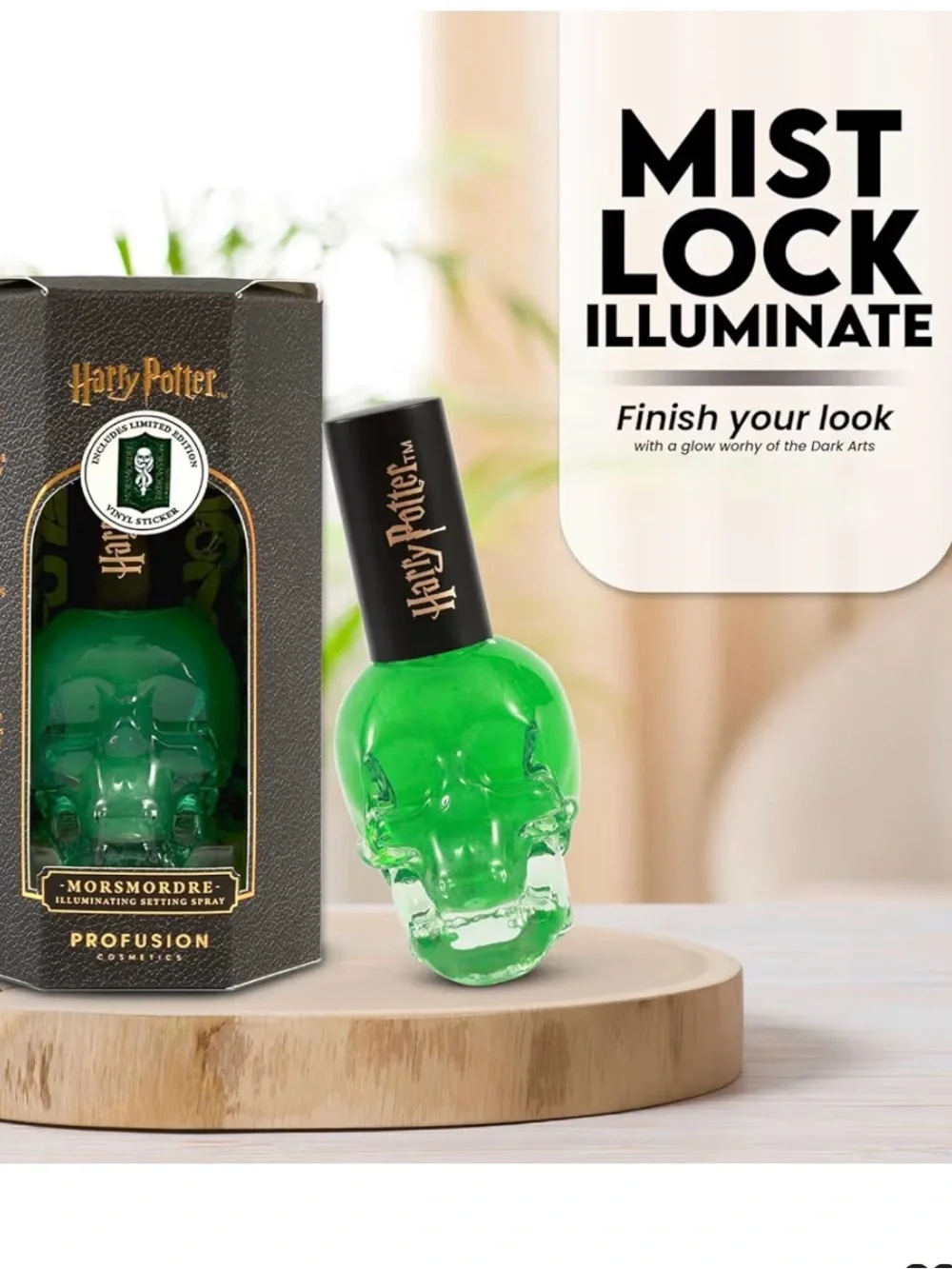 Harry Potter Morsmordre Illuminating setting spray NEW